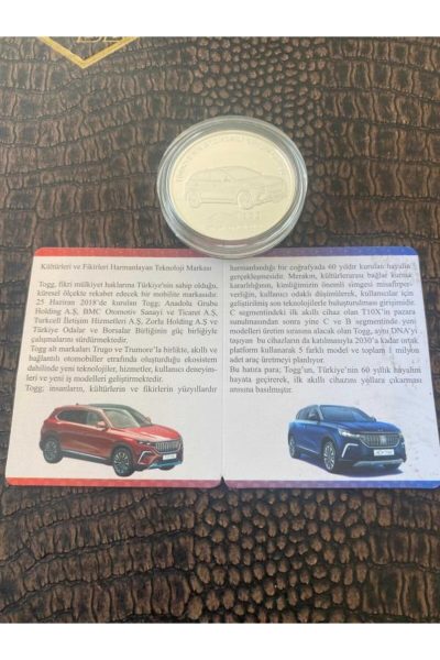 2023 – TOGG Türkiye’nin Otomobili Girişimi Grubu Gümüş Hatıra Sikkesi - Görsel 3