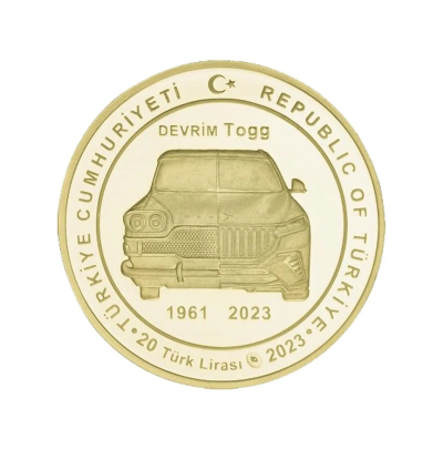 2023 – TOGG Türkiye’nin Otomobili Girişimi Grubu Gümüş Hatıra Sikkesi